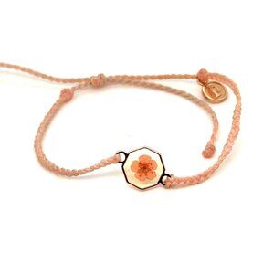 Pura Vida Octagonal Flower Charm Bracelet